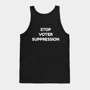 Stop Voter Suppression Georgia Election Law Tank Top
